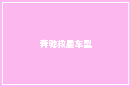 奔驰救星车型
