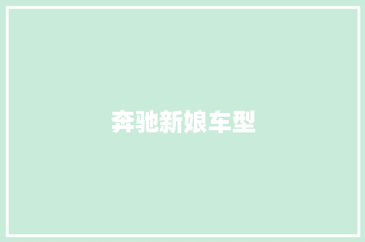 奔驰新娘车型