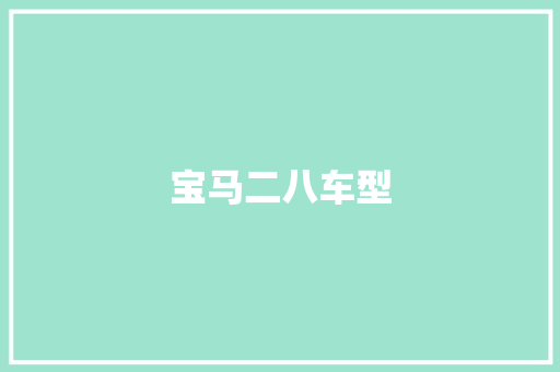 宝马二八车型