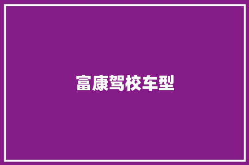 富康驾校车型
