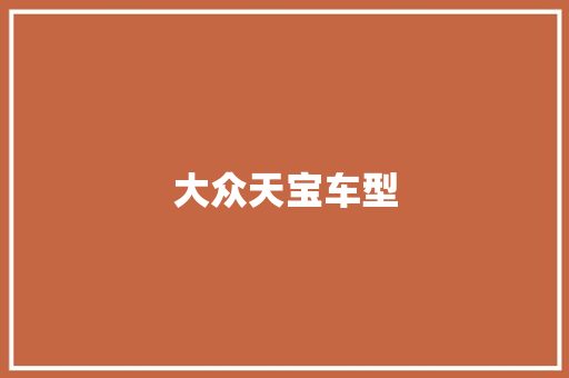大众天宝车型 车身配件
