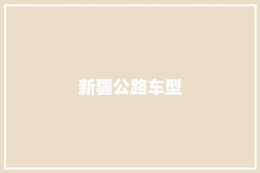 新疆公路车型
