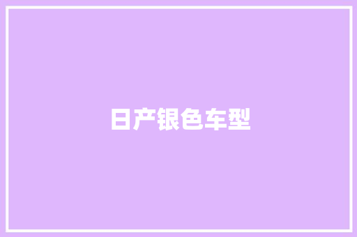 日产银色车型