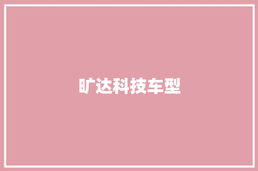 旷达科技车型