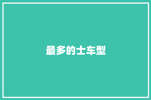 最多的士车型