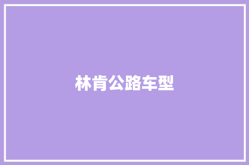 林肯公路车型