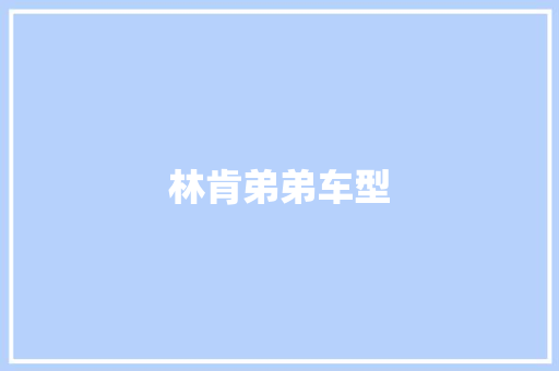 林肯弟弟车型