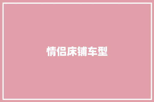 情侣床铺车型