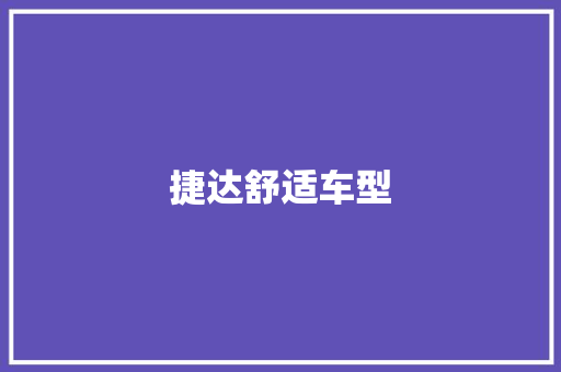 捷达舒适车型