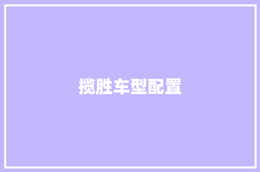 揽胜车型配置