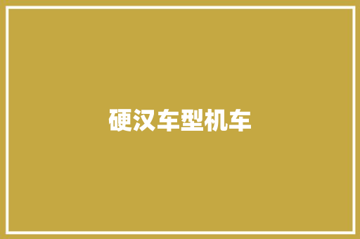 硬汉车型机车