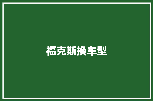 福克斯换车型