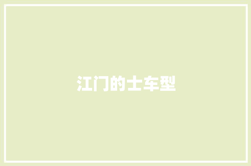江门的士车型