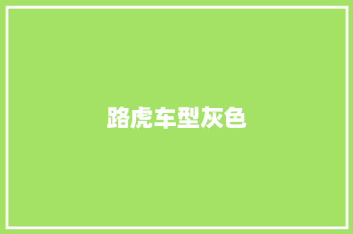 路虎车型灰色