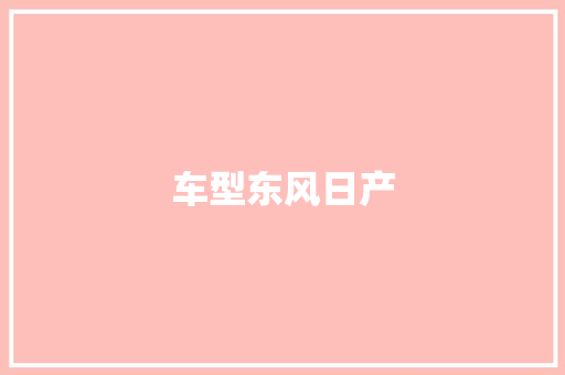 车型东风日产