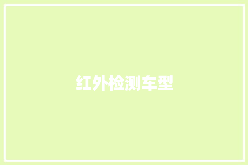 红外检测车型