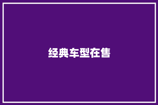 经典车型在售