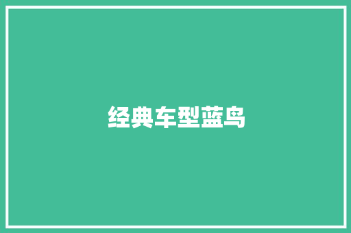 经典车型蓝鸟