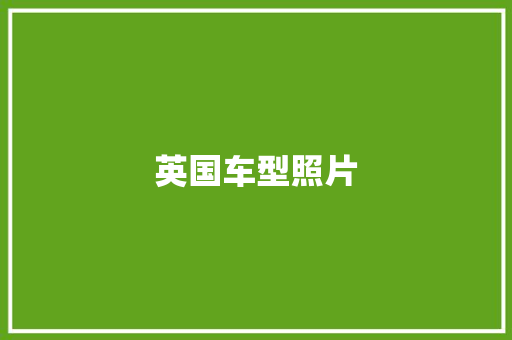 英国车型照片