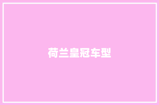 荷兰皇冠车型