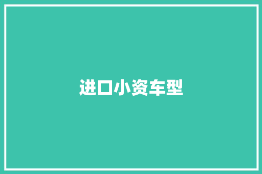 进口小资车型 新款车型