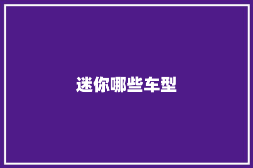迷你哪些车型