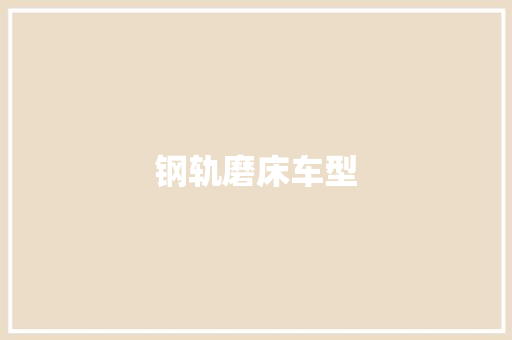 钢轨磨床车型