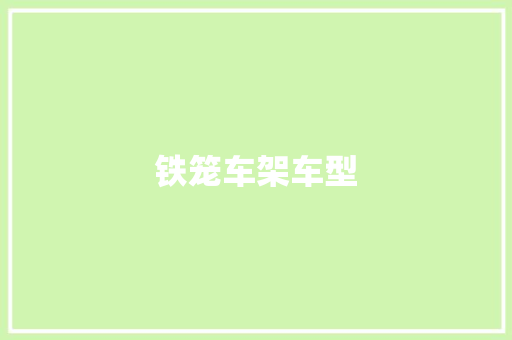 铁笼车架车型