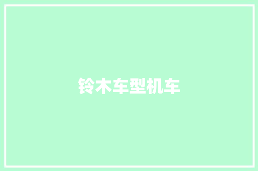 铃木车型机车