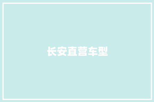 长安直营车型