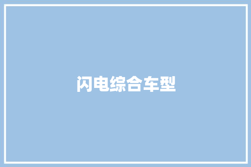 闪电综合车型