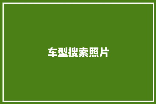 车型搜索照片