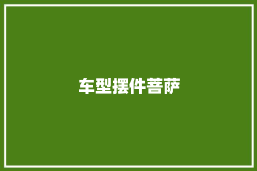 车型摆件菩萨