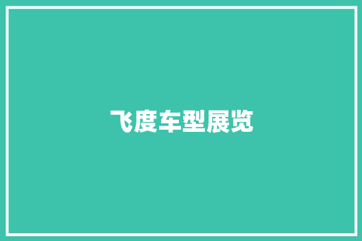 飞度车型展览