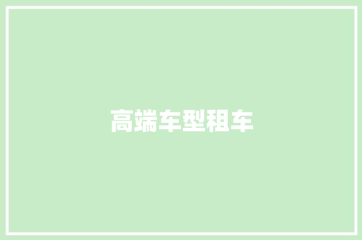 高端车型租车 发动机配件