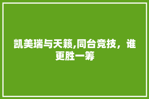 凯美瑞与天籁,同台竞技，谁更胜一筹