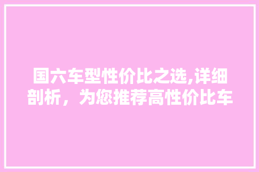 国六车型性价比之选,详细剖析，为您推荐高性价比车型
