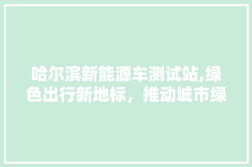 哈尔滨新能源车测试站,绿色出行新地标，推动城市绿色发展 新款车型