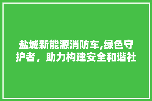 盐城新能源消防车,绿色守护者，助力构建安全和谐社会