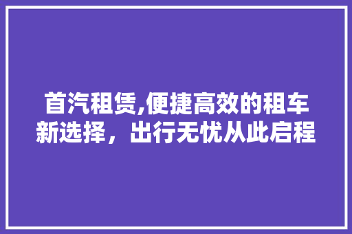 首汽租赁,便捷高效的租车新选择，出行无忧从此启程 发动机配件