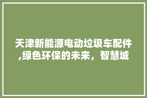 天津新能源电动垃圾车配件,绿色环保的未来，智慧城市的基石