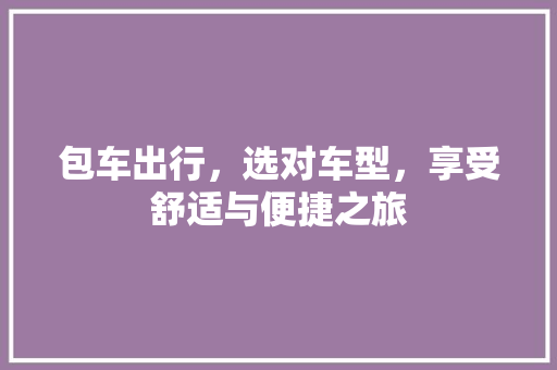 包车出行，选对车型，享受舒适与便捷之旅 车灯配件