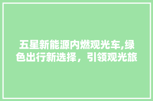 五星新能源内燃观光车,绿色出行新选择，引领观光旅游新潮流
