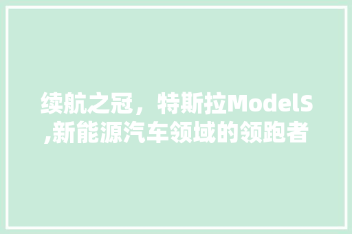续航之冠，特斯拉ModelS,新能源汽车领域的领跑者