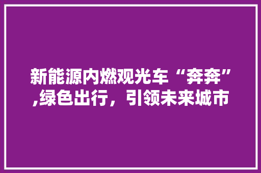 新能源内燃观光车“奔奔”,绿色出行，引领未来城市旅游潮流