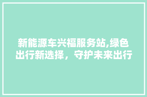 新能源车兴福服务站,绿色出行新选择，守护未来出行之路