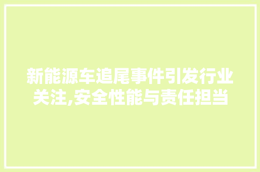 新能源车追尾事件引发行业关注,安全性能与责任担当