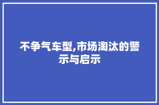 不争气车型,市场淘汰的警示与启示 变速箱配件