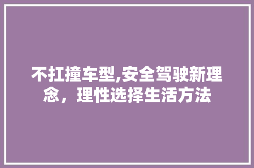 不扛撞车型,安全驾驶新理念，理性选择生活方法 车灯配件